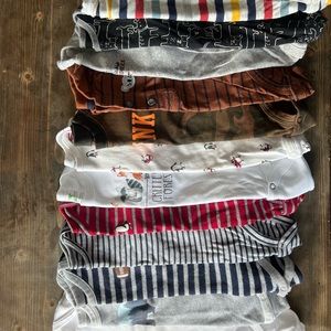 Baby Boy 6 month long sleeved onesie lot